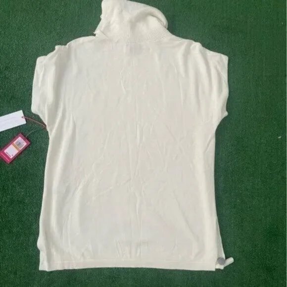 Vince Camuto Ivory Short Sleeve Knit Sweater Top Size S - Picture 7 of 12